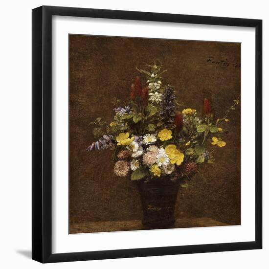 Wild Flowers-Henri Fantin-Latour-Framed Giclee Print