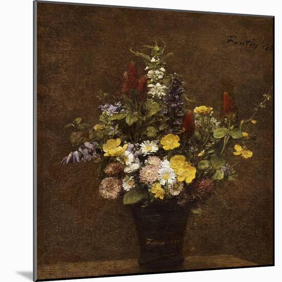 Wild Flowers-Henri Fantin-Latour-Mounted Giclee Print