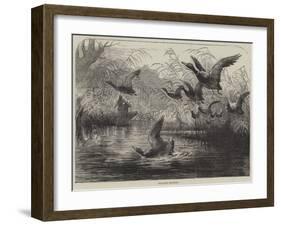 Wild-Fowl Shooting-null-Framed Giclee Print