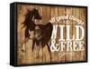 Wild & Free-The Saturday Evening Post-Framed Stretched Canvas