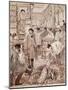 Wild Game Auction at Les Halles, Paris, France, 19th Century-null-Mounted Giclee Print