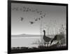 Wild Geese, Delayed Migrating-Gepard-Framed Art Print