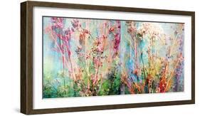 Wild Grasses Layered with Flower Colors-Alaya Gadeh-Framed Photographic Print