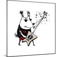 Wild Guitar Wolf-Carla Martell-Mounted Giclee Print