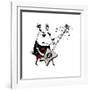 Wild Guitar Wolf-Carla Martell-Framed Giclee Print