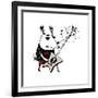 Wild Guitar Wolf-Carla Martell-Framed Giclee Print