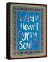 Wild Heart-Jace Grey-Framed Stretched Canvas