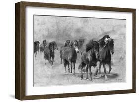 Wild Horses 2-Ata Alishahi-Framed Giclee Print