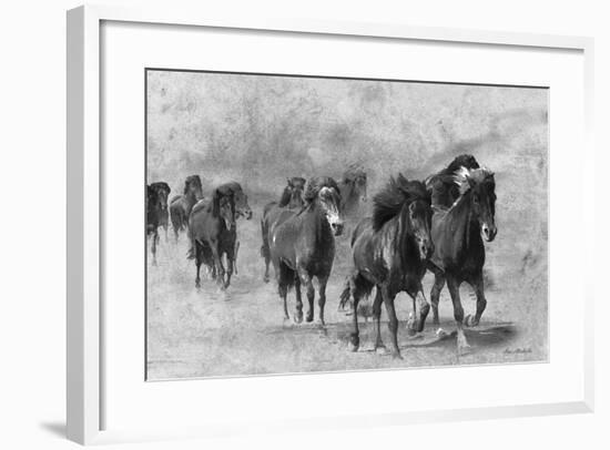 Wild Horses 2-Ata Alishahi-Framed Giclee Print