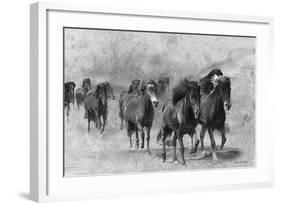 Wild Horses 2-Ata Alishahi-Framed Giclee Print