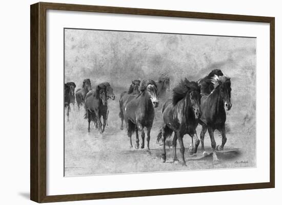 Wild Horses 2-Ata Alishahi-Framed Giclee Print