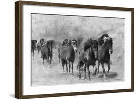 Wild Horses 2-Ata Alishahi-Framed Giclee Print