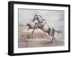 Wild Horses II-Ruane Manning-Framed Art Print