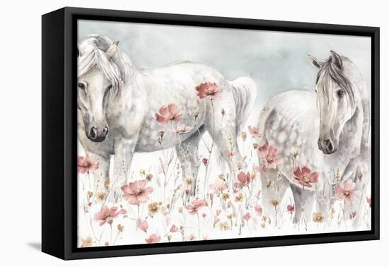 Wild Horses III-Lisa Audit-Framed Stretched Canvas