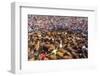 Wild Horses Rounded Up During Rapa Das Bestas (Shearing of the Beasts) Festival. Sabucedo, Galicia-Peter Adams-Framed Photographic Print