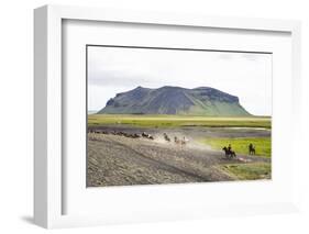 Wild Horses Running, South Iceland, Iceland, Polar Regions-Yadid Levy-Framed Photographic Print