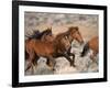 Wild Horses Running Through Desert, CA-Inga Spence-Framed Photographic Print