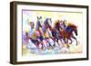 Wild Horses Running-Leon Devenice-Framed Art Print