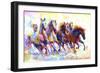 Wild Horses Running-Leon Devenice-Framed Art Print