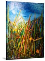 wild iris water snake-jocasta shakespeare-Stretched Canvas