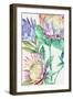 Wild King Protea-Alex Black-Framed Art Print