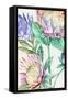 Wild King Protea-Alex Black-Framed Stretched Canvas