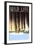 Wild Life-Frank S. Nicholson-Framed Art Print