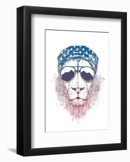 Wild Lion-Balazs Solti-Framed Art Print