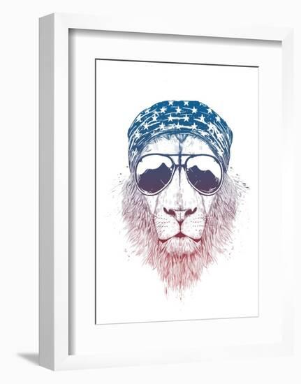 Wild Lion-Balazs Solti-Framed Art Print