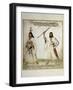 Wild Man and Woman in the Region of Ireland, Watercolor Print, Newport, 1712-null-Framed Giclee Print
