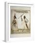 Wild Man and Woman in the Region of Ireland, Watercolor Print, Newport, 1712-null-Framed Giclee Print