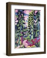 Wild Mountain (Mountain Forest; Summer Forest); Wildboden (Bergwald; Sommerlicher Waldweg),…-Ernst Ludwig Kirchner-Framed Giclee Print