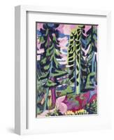 Wild Mountain (Mountain Forest; Summer Forest); Wildboden (Bergwald; Sommerlicher Waldweg),…-Ernst Ludwig Kirchner-Framed Giclee Print