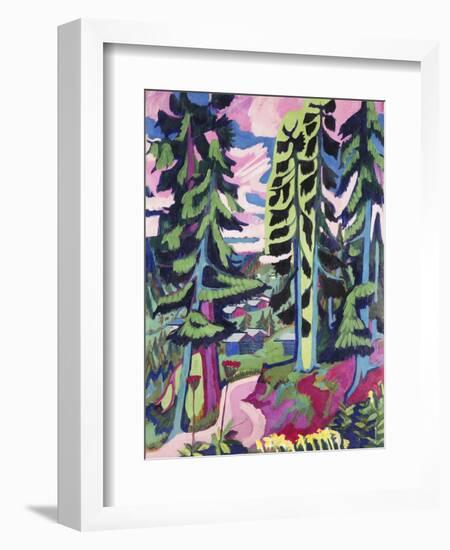 Wild Mountain (Mountain Forest; Summer Forest); Wildboden (Bergwald; Sommerlicher Waldweg),…-Ernst Ludwig Kirchner-Framed Giclee Print