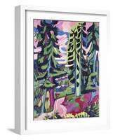 Wild Mountain (Mountain Forest; Summer Forest); Wildboden (Bergwald; Sommerlicher Waldweg),…-Ernst Ludwig Kirchner-Framed Giclee Print