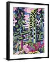 Wild Mountain (Mountain Forest; Summer Forest)-Ernst Ludwig Kirchner-Framed Giclee Print