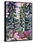 Wild Mountain (Mountain Forest; Summer Forest)-Ernst Ludwig Kirchner-Framed Stretched Canvas