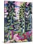 Wild Mountain (Mountain Forest; Summer Forest)-Ernst Ludwig Kirchner-Stretched Canvas