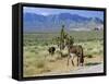 Wild Mules, the Spring Mountains, Nevada, USA-Fraser Hall-Framed Stretched Canvas