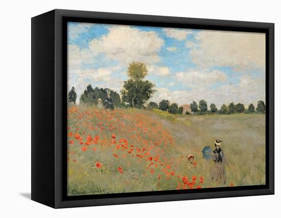 Wild Poppies, Near Argenteuil (Les Coquelicots: Environs D'Argenteuil), 1873-Claude Monet-Framed Stretched Canvas