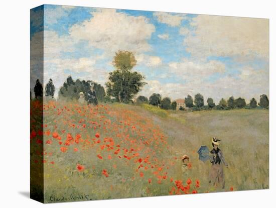 Wild Poppies, Near Argenteuil (Les Coquelicots: Environs D'Argenteuil), 1873-Claude Monet-Stretched Canvas