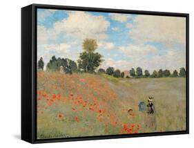 Wild Poppies, Near Argenteuil (Les Coquelicots: Environs D'Argenteuil), 1873-Claude Monet-Framed Stretched Canvas