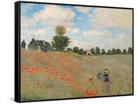 Wild Poppies, Near Argenteuil (Les Coquelicots: Environs D'Argenteuil), 1873-Claude Monet-Framed Stretched Canvas