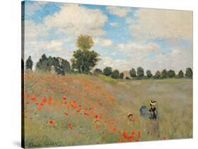 Wild Poppies, Near Argenteuil (Les Coquelicots: Environs D'Argenteuil), 1873-Claude Monet-Stretched Canvas