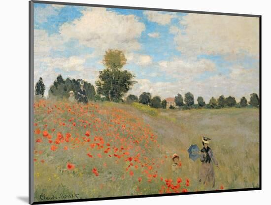 Wild Poppies, Near Argenteuil (Les Coquelicots: Environs D'Argenteuil), 1873-Claude Monet-Mounted Premium Giclee Print