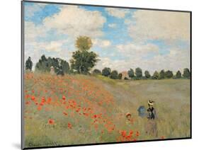 Wild Poppies, Near Argenteuil (Les Coquelicots: Environs D'Argenteuil), 1873-Claude Monet-Mounted Premium Giclee Print