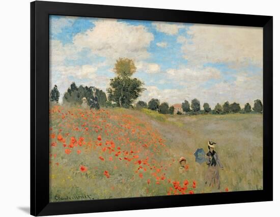 Wild Poppies, Near Argenteuil (Les Coquelicots: Environs D'Argenteuil), 1873-Claude Monet-Framed Giclee Print