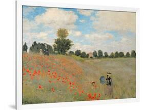 Wild Poppies, Near Argenteuil (Les Coquelicots: Environs D'Argenteuil), 1873-Claude Monet-Framed Giclee Print