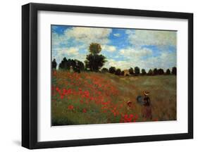 Wild Poppies-Claude Monet-Framed Art Print