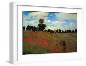 Wild Poppies-Claude Monet-Framed Art Print